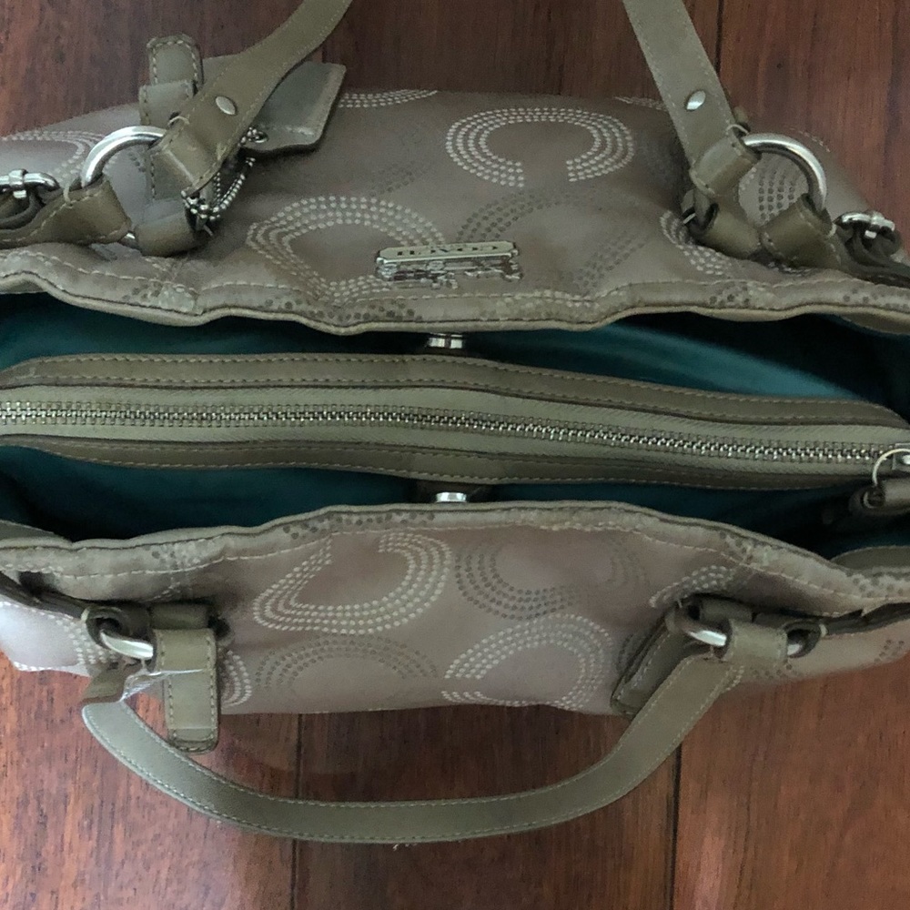 Coach Madison Op Art Dotted Shoulder Bag - Picture 8 of 12